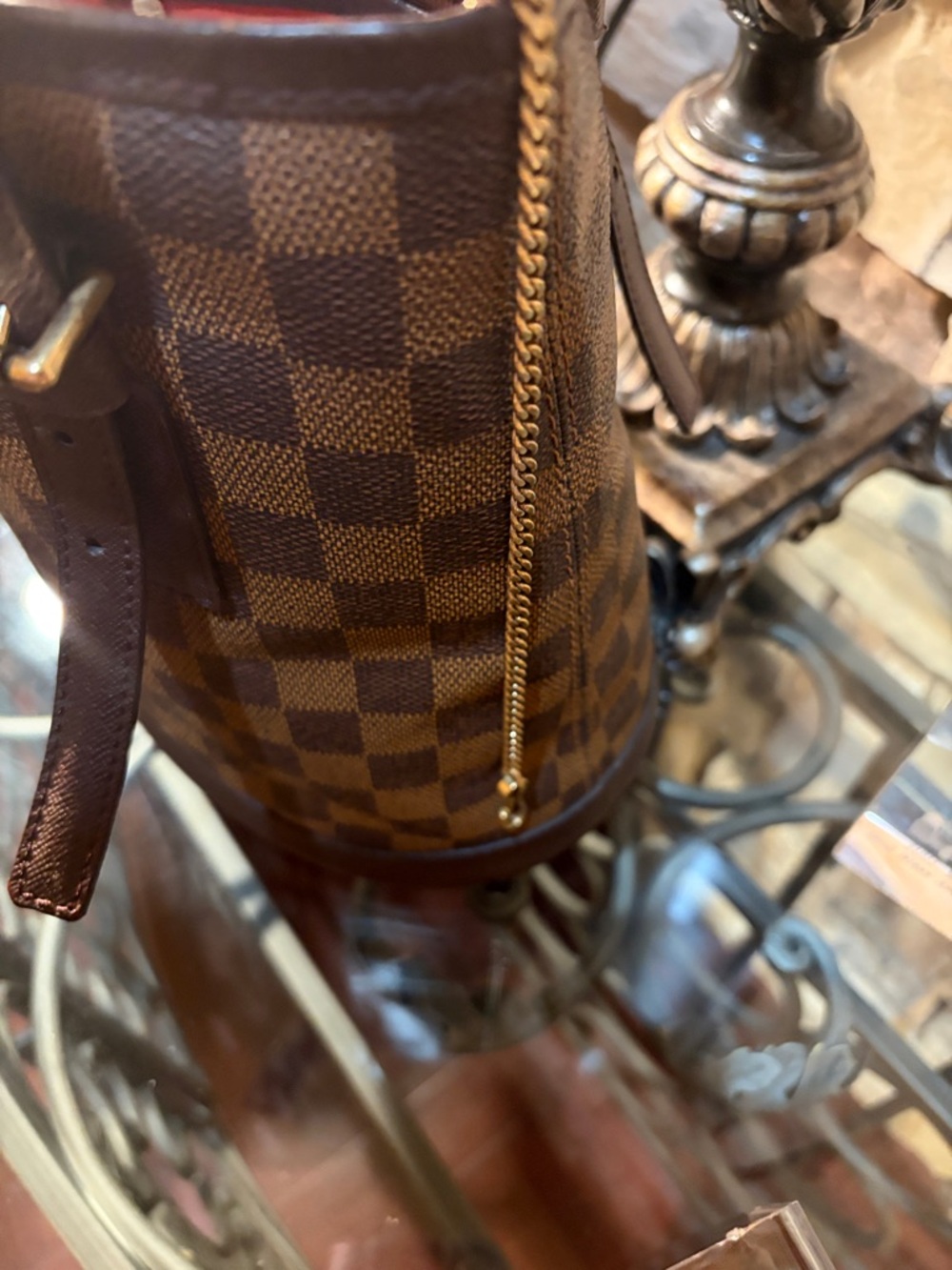 Louis Vuitton Marais Damier Ebene Bucket Tote - Picture 4 of 11